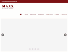 Tablet Screenshot of maxxinternational.org